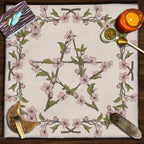 Rainbow Flower of Life Altar Cloth — Sacred Geometry Tarot Mat