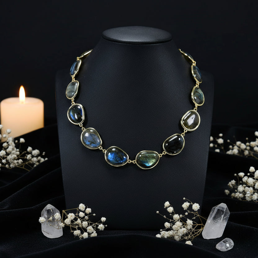 Labradorite Statement Choker