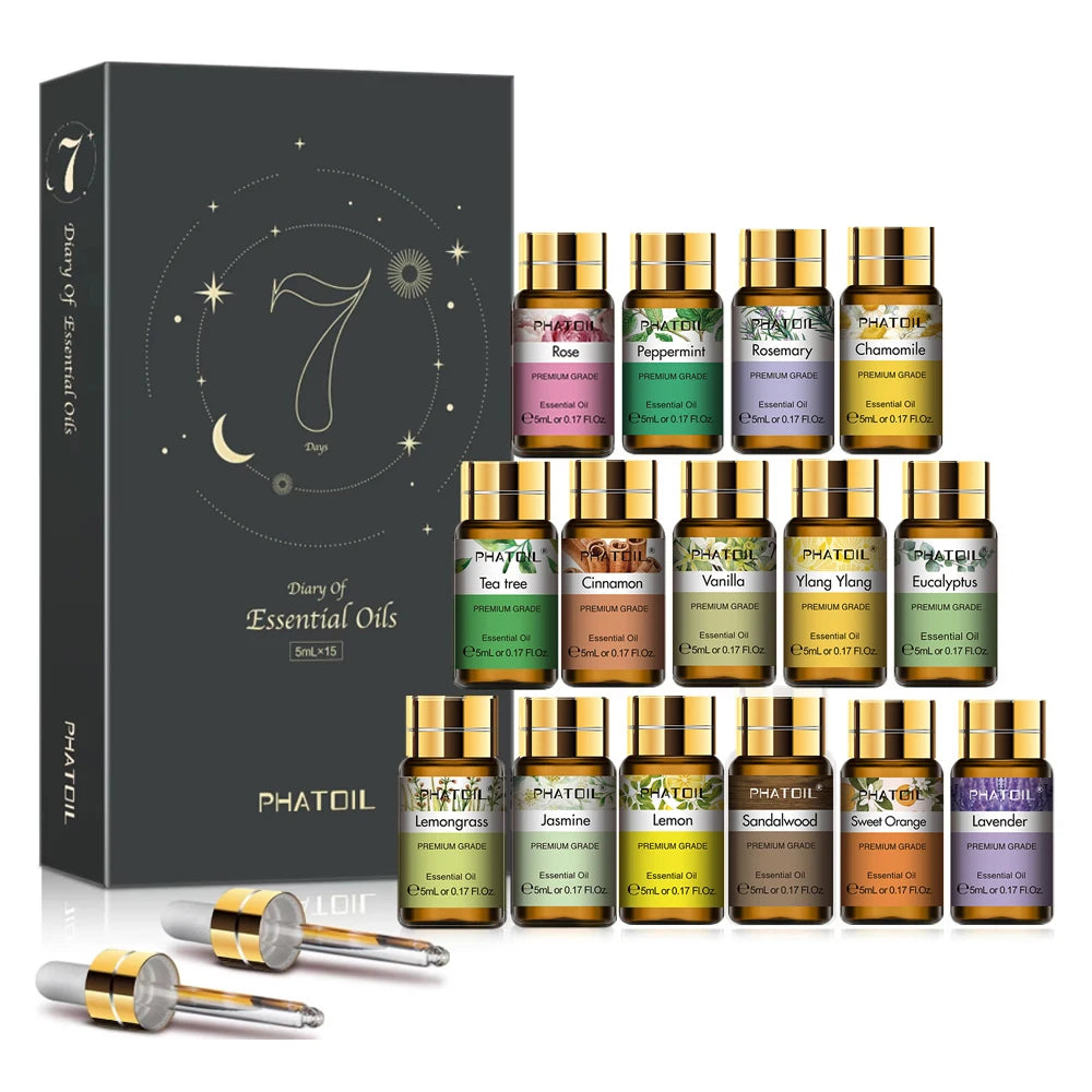 Essential Oil Gift Set 5ml | Choose Your Collection — 12-Piece or 15-Piece