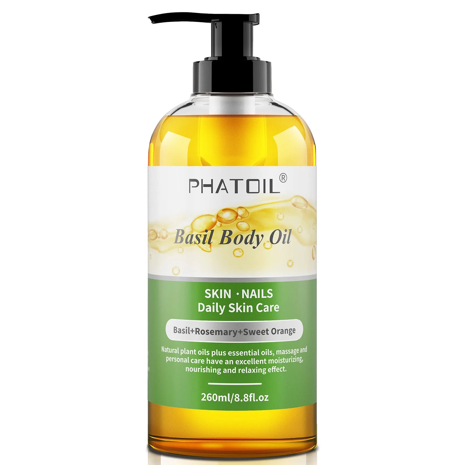 Botanical Body Oil 260ml | Moisturizing & Long-Lasting Scent for Skin, Hair & Massage