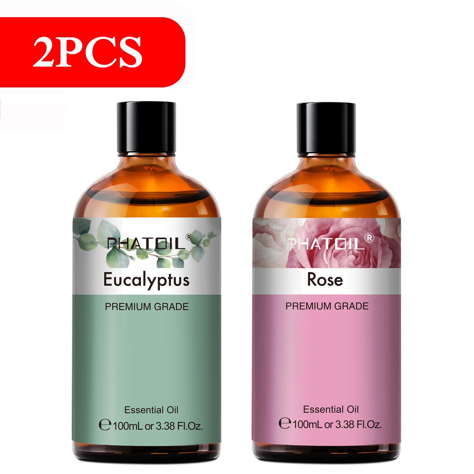 Pure Plant Essential Oil 100ml | Singles & 2-Packs for Diffusers, Aromatherapy & DIY