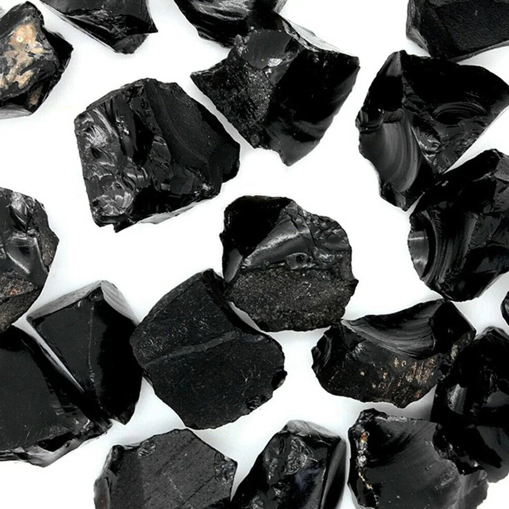 Raw Black Obsidian Rough Stone – Natural Healing Crystal Specimen