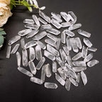 Natural Clear Quartz Raw Crystal Wands | Polished Bulk Bag