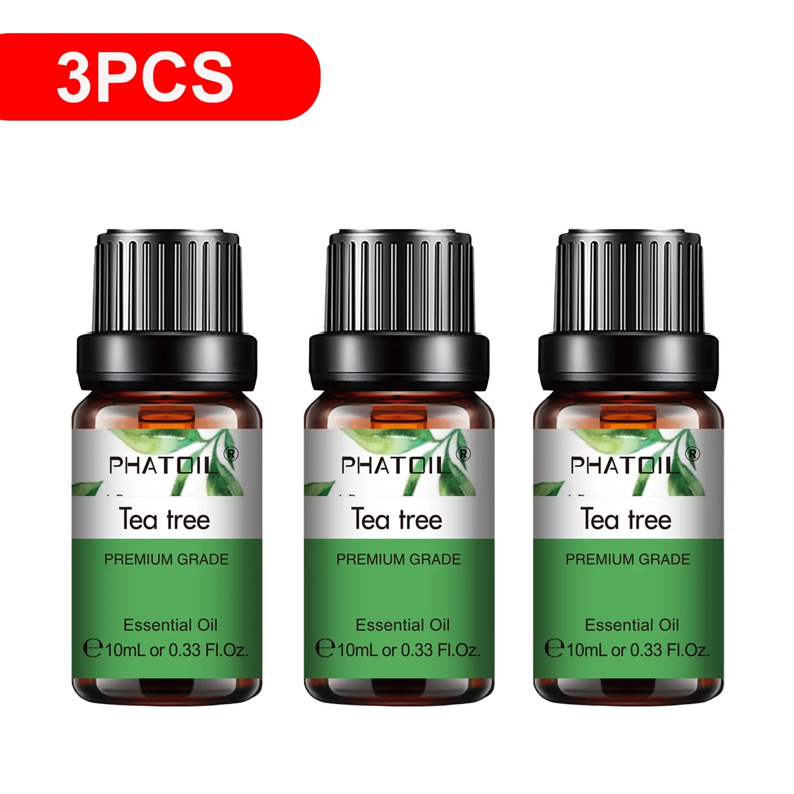 3-Pack Pure Essential Oil Set | 10ml Aromatherapy Oils