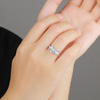 Larimar Cluster 925 Sterling Silver Ring