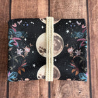Lunar Phase Tarot Storage Pouch — Celestial Moon Card Wrap