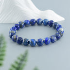 Lapis Lazuli Natural Stone Beaded Bracelet | 5A Grade | 6mm & 8mm | Crystal Healing