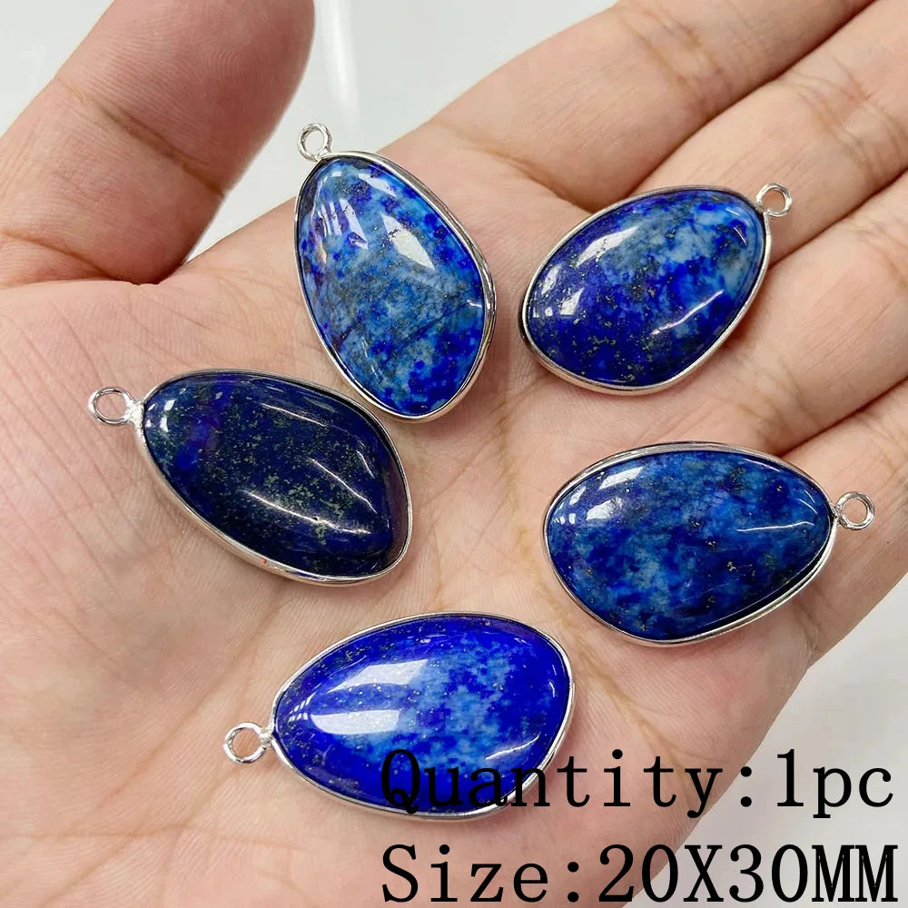 Lapis Lazuli Natural Gemstone Pendants & Charms | Jewelry Making Supplies
