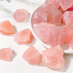 Raw Rose Quartz Rough Stone — 50g Natural Crystal Chunk