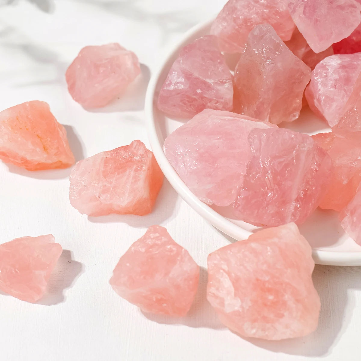 Raw Rose Quartz Rough Stone — 50g Natural Crystal Chunk
