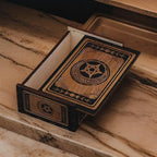 Wooden Tarot Card Storage Box | Engraved Sliding Lid | Choose Your Design
