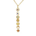 7 Chakra Pendant Necklace – Colorful Stone Stainless Steel