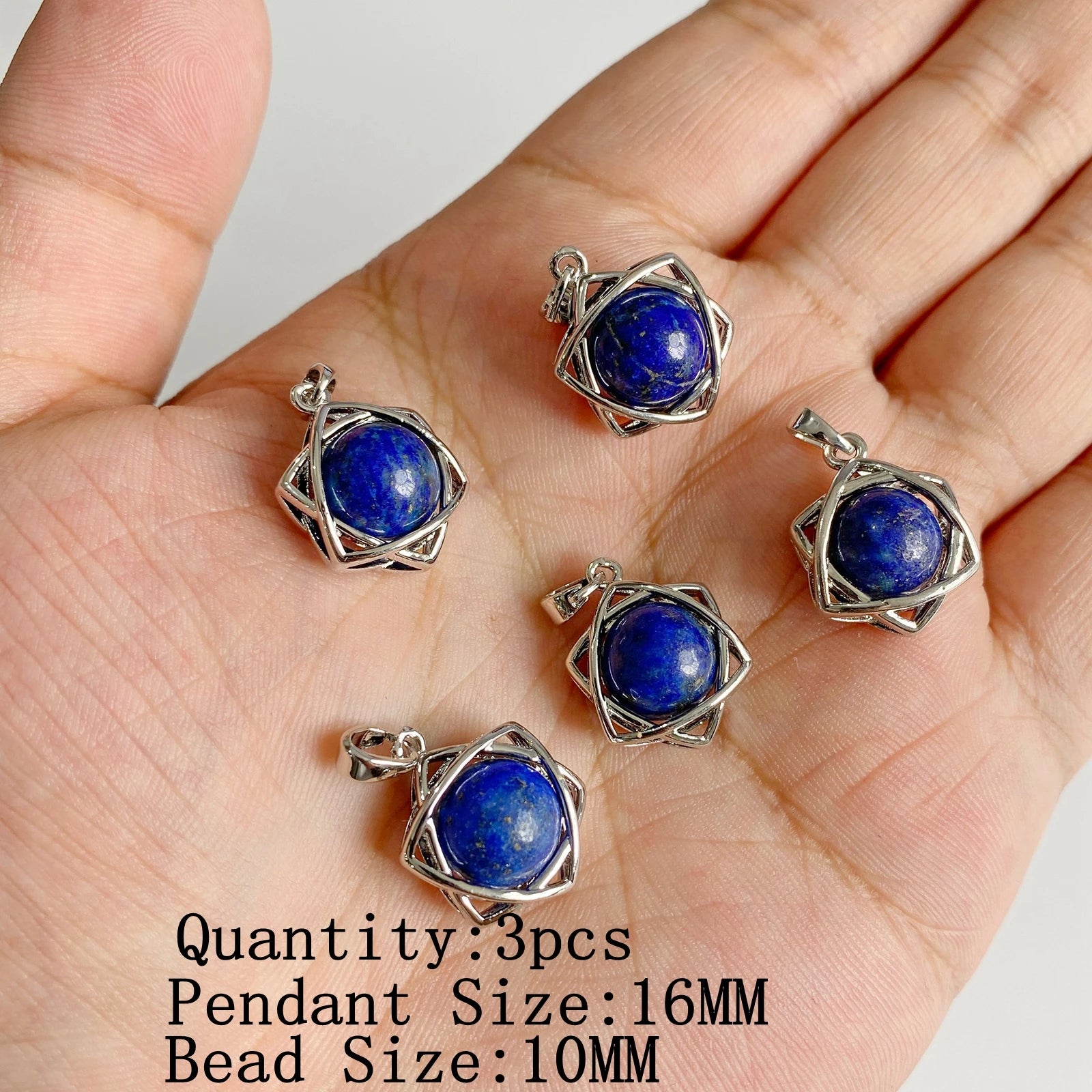 Lapis Lazuli Natural Gemstone Pendants & Charms | Jewelry Making Supplies