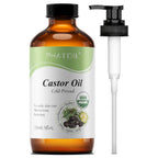 Organic Cold-Pressed Castor Oil | 118ml & 236ml for Hair, Lashes, Brows & Skin