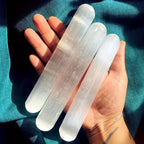 Natural Selenite Wand — Cleansing, Protection & High-Vibe Energy