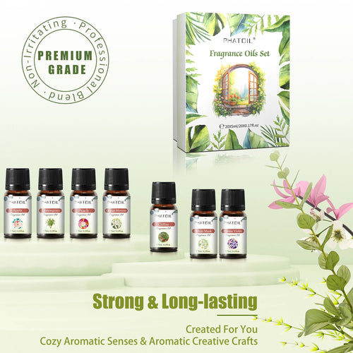 20-Pack Fragrance Oil Set | 5ml Aromatherapy & Diffuser Oils