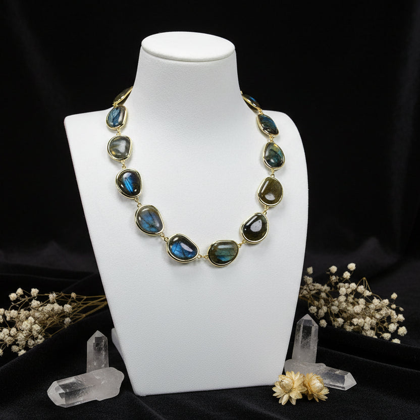 Labradorite Statement Choker