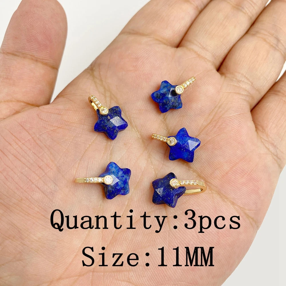 Lapis Lazuli Natural Gemstone Pendants & Charms | Jewelry Making Supplies