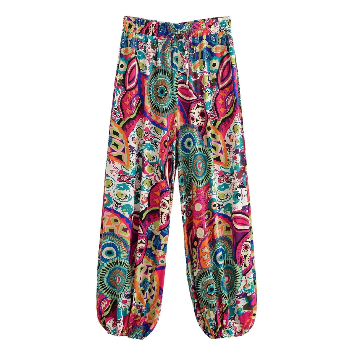 Boho Floral Harem Pants