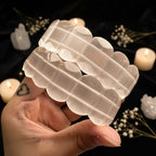 Selenite Stone Bead Bracelet – Natural Crystal Healing Bracelet