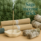 White Sage Incense Sticks | Long-Burning Cleansing Sticks for Meditation & Ritual