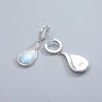 Larimar Teardrop Earrings, Pavé Accent