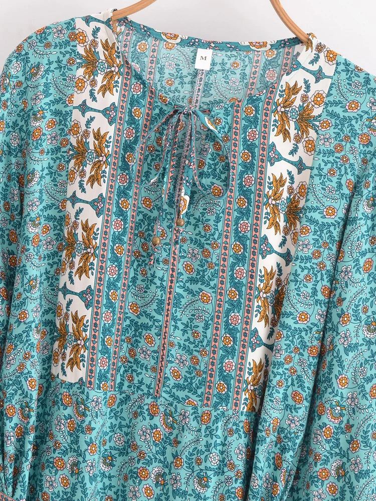 Boho Floral Maxi Dress