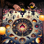 Celestial Cosmic Altar Cloth — Mystical Astrological Tarot Mat