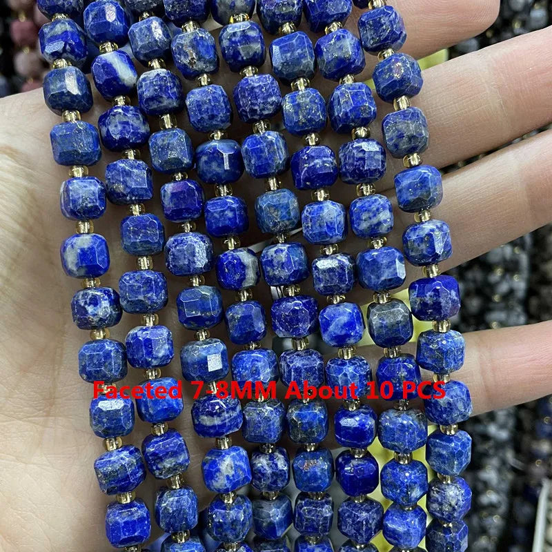 Lapis Lazuli Natural Stone Beads | Loose Spacer Beads for Jewelry Making