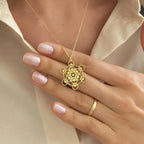 Metatron's Cube & Seed of Life Pendant Necklace | Sacred Geometry | Silver or Gold