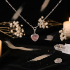 Heart Rose Quartz Pendant Necklace – Love, Compassion & Gentle Healing