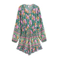 Floral Tassel Tie Boho Playsuit