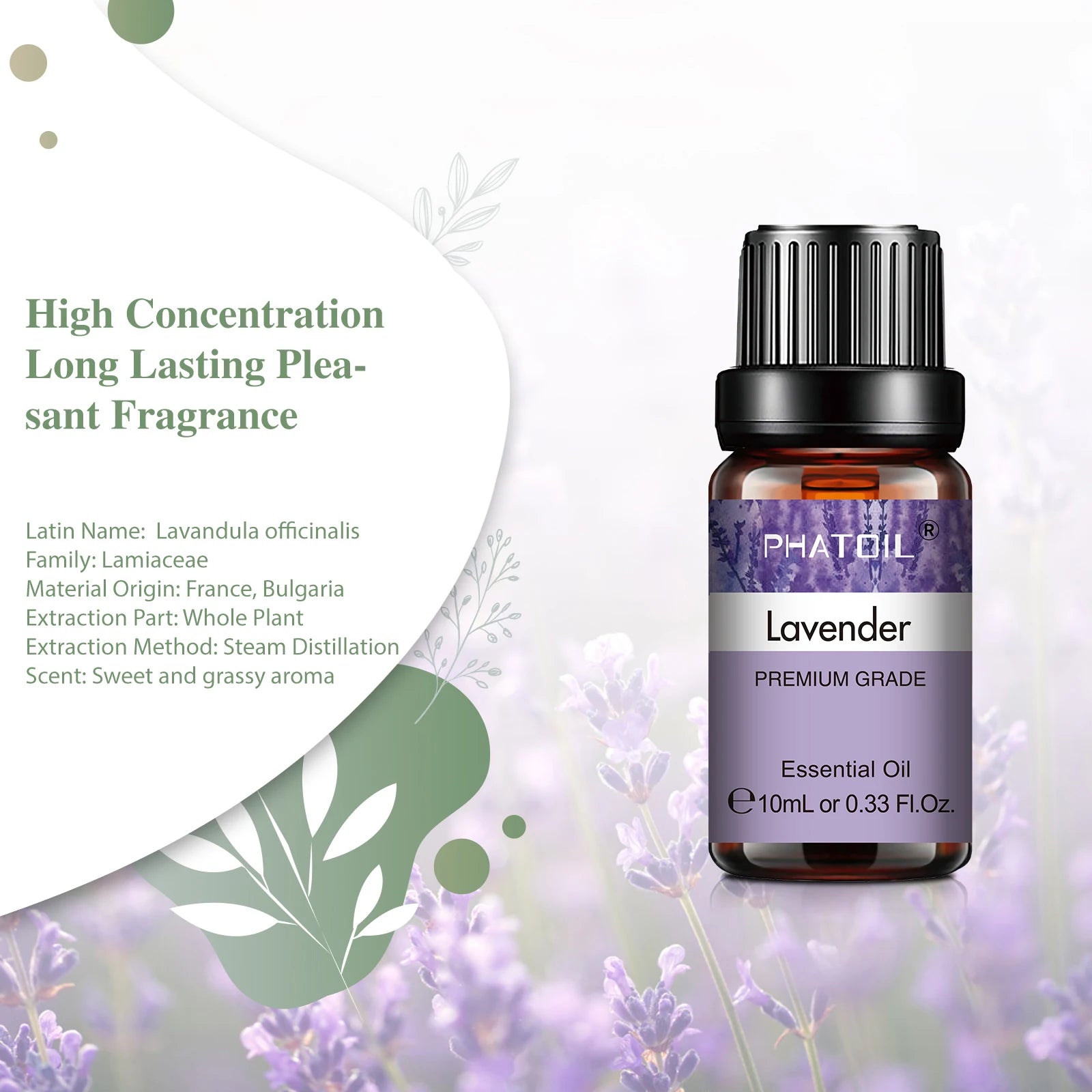 Pure Plant Essential Oil 10ml | Singles & 3-Packs for Diffusers, Aromatherapy & DIY