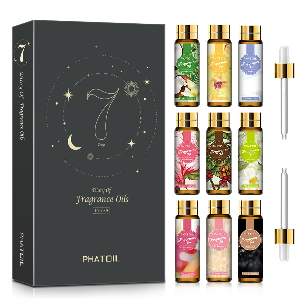 Fragrance Oils – 10ml Singles, 3-Pack & 9-Pack Sets