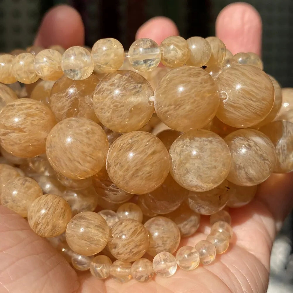 Natural Crystal Bead Strand — 8mm Healing Stone Beads for Jewelry Making