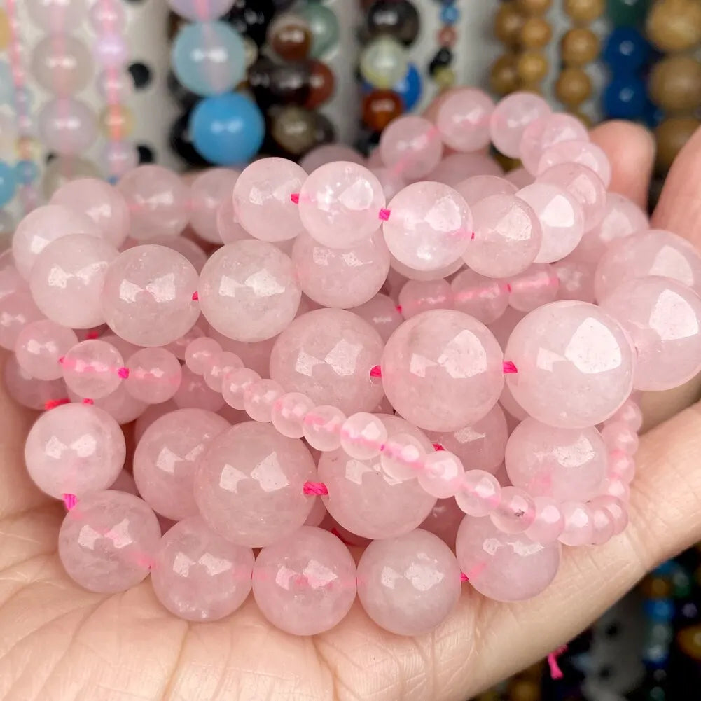 Natural Crystal Bead Strand — 8mm Healing Stone Beads for Jewelry Making