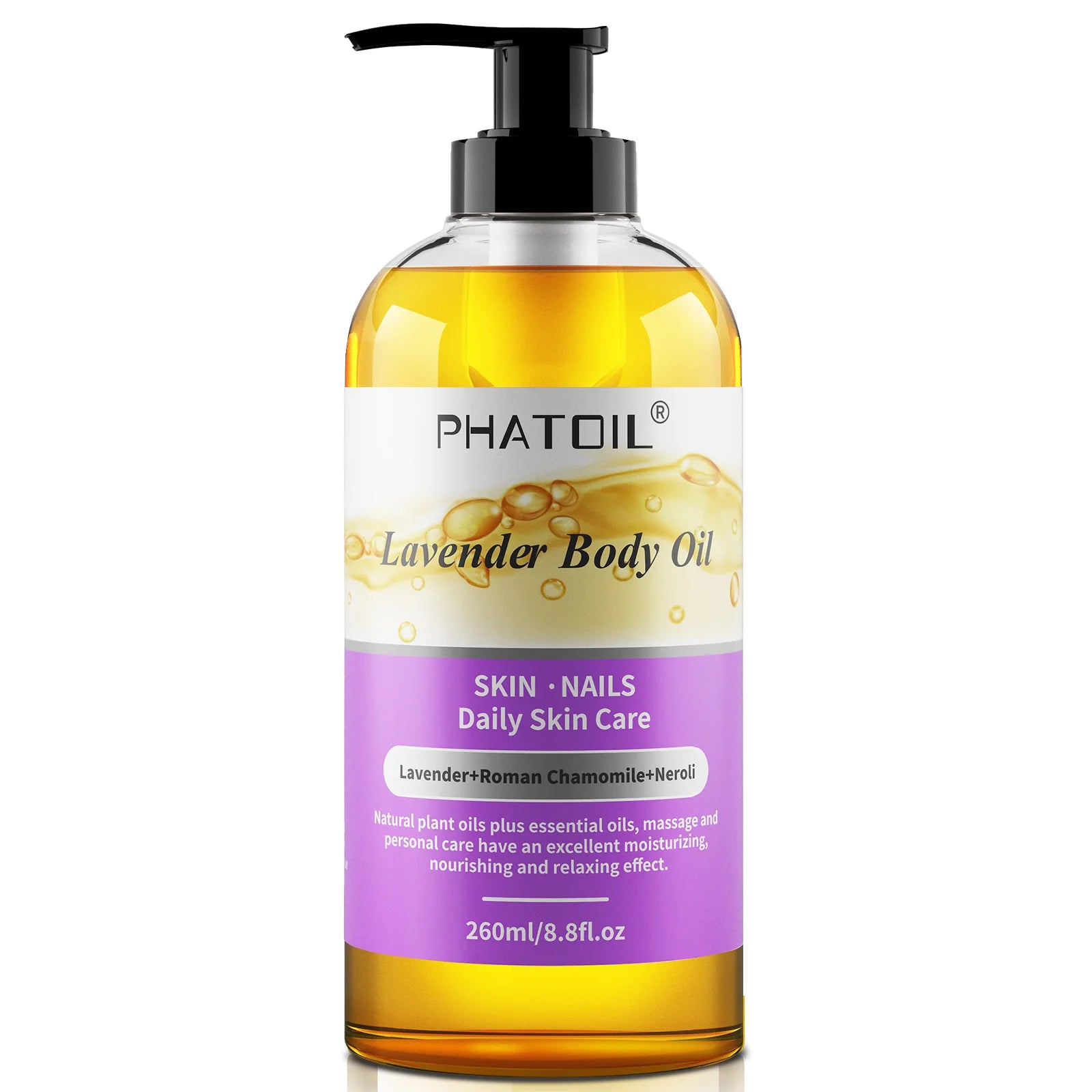 Botanical Body Oil 260ml | Moisturizing & Long-Lasting Scent for Skin, Hair & Massage