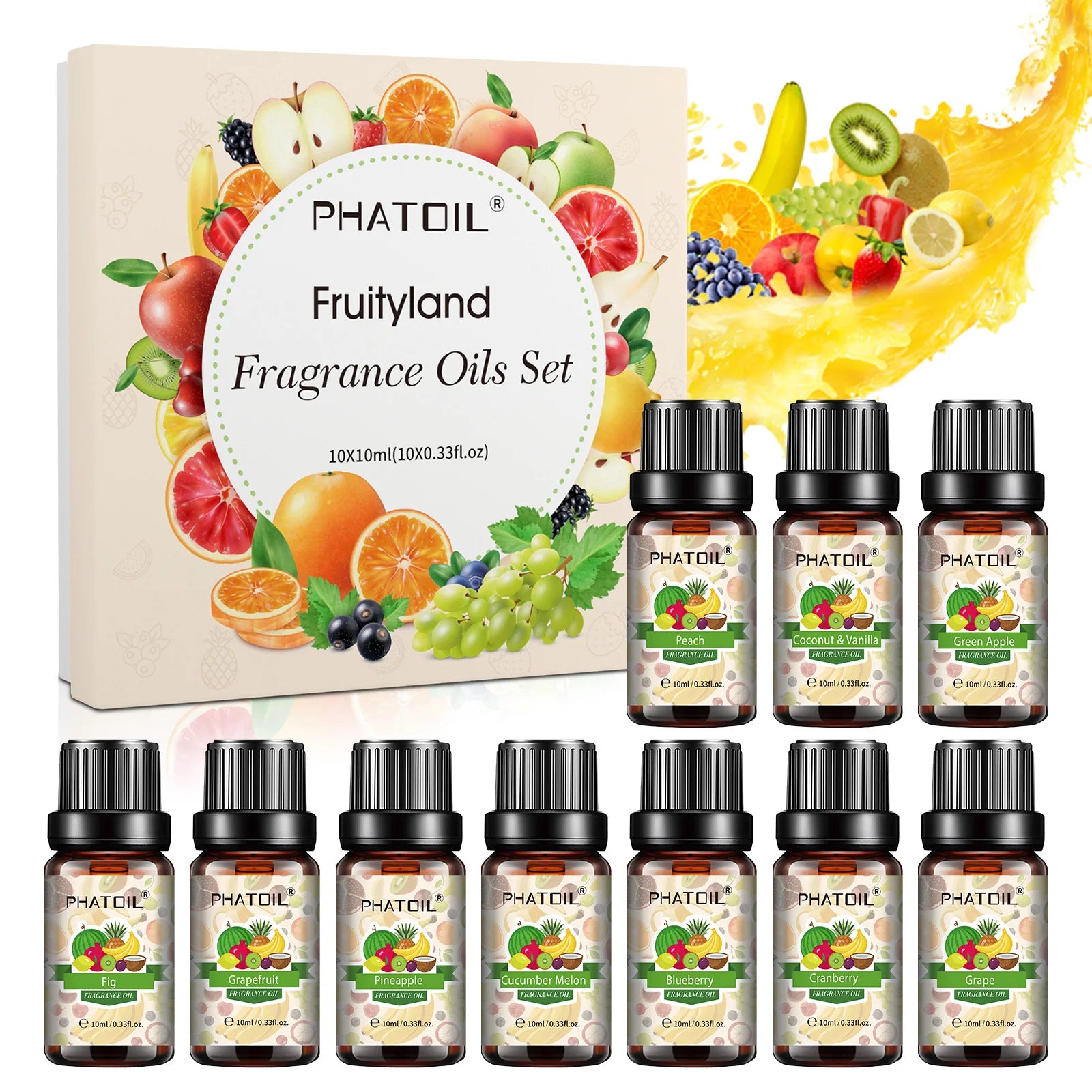 Sweet Fruit Fragrance Oils 10ml – Singles, 2-Packs, 6-Packs & 10-Packs