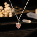 Heart Rose Quartz Pendant Necklace – Love, Compassion & Gentle Healing
