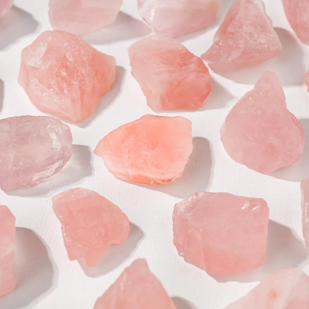 Raw Rose Quartz Rough Stone — 50g Natural Crystal Chunk