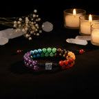 7 Chakra Crystal Bracelet – Adjustable Beaded Yoga Bracelet