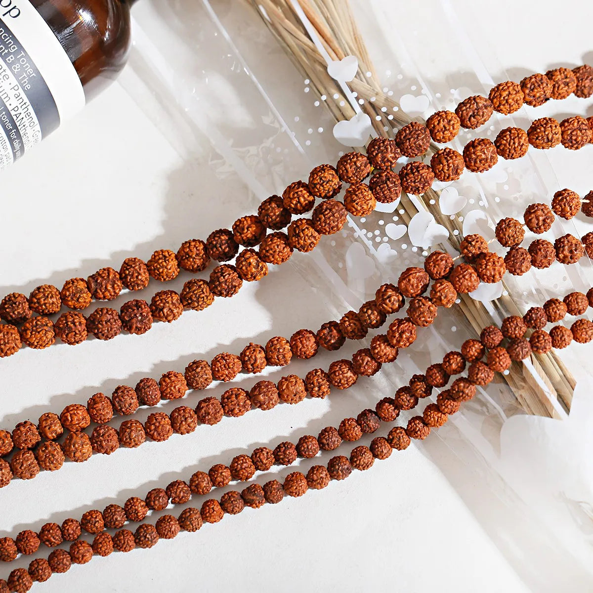 Rudraksha Mala Beads | 108 Count Meditation & Prayer Beads for Bracelet Making