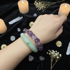 Amethyst Tumbled Bead Bracelet