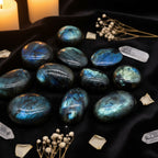 Labradorite Palm Stone | Natural Crystal for Reiki & Meditation
