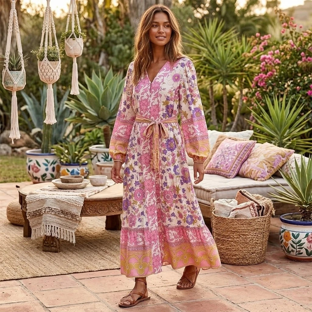 Floral Boho Maxi Dress