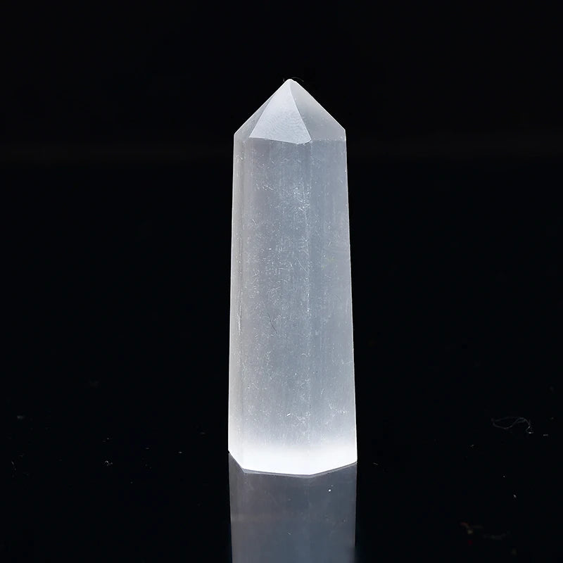 Selenite Crystal Point Tower – Natural Healing Wand