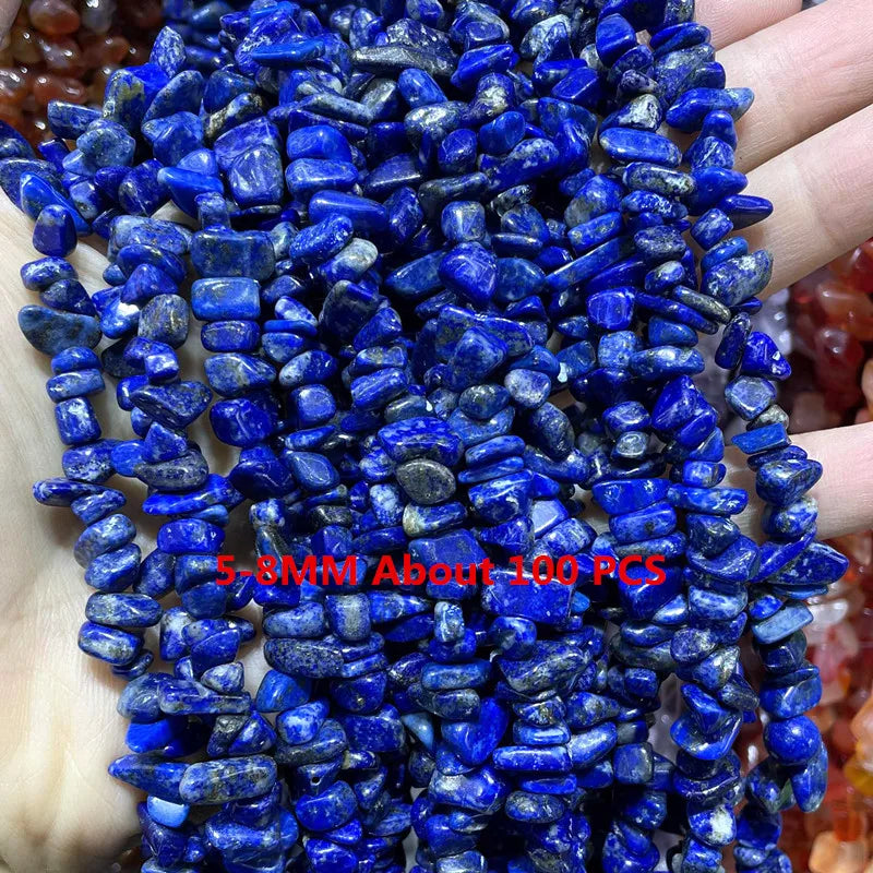 Lapis Lazuli Natural Stone Beads | Loose Spacer Beads for Jewelry Making