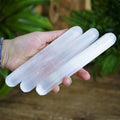 Natural Selenite Wand — Cleansing, Protection & High-Vibe Energy