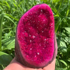 Natural Pink Geode Quartz Cluster – Raw Crystal Specimen for Home Decor