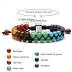 7 Chakra Crystal Bracelet – Adjustable Beaded Yoga Bracelet